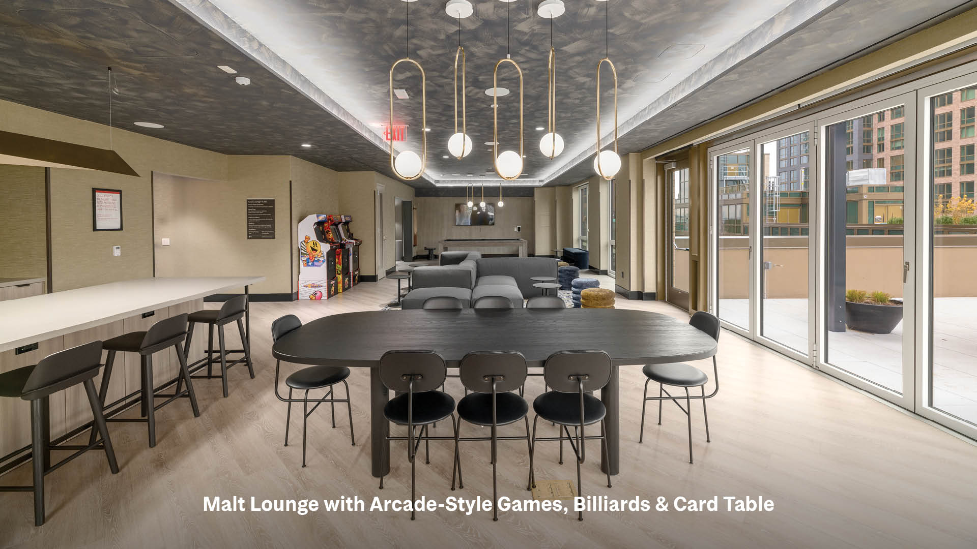 Malt Lounge with Arcade-Style Games, Billiards & Card Table