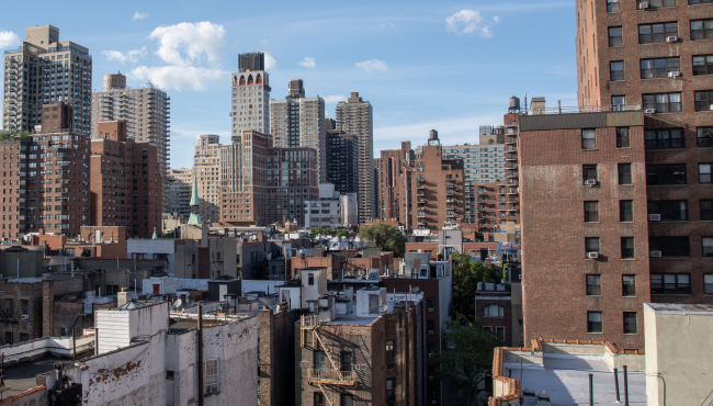 Looking North from a roof top terrace at 81st street and 2nd avenue NYC