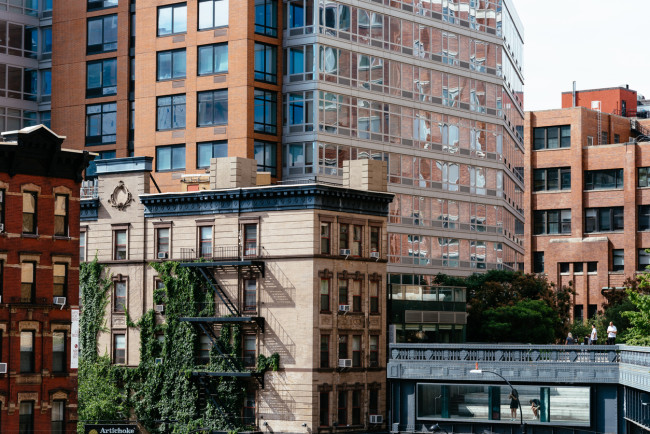 Apartment buildings near the High Line in Manhattan