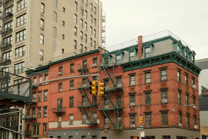 Red brick buildings in NYC