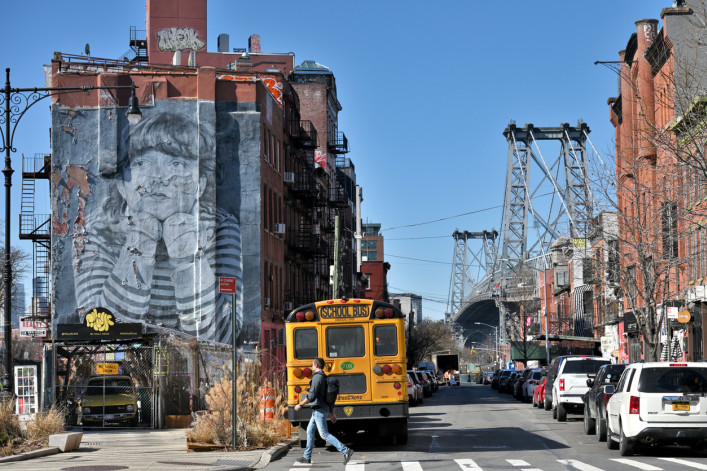 Mural at Bedford Avenue, and South 6th Street in Williamsburg