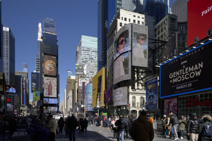 Broadway theaters in Manhattan