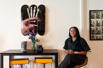 Correawhite in her studio.