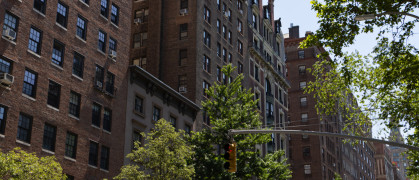 Buildings along Fifth Avenue in Greenwich Village, New York City