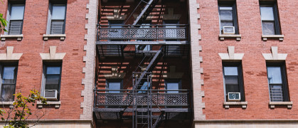 Brown and black concrete building