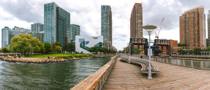 New development on the waterfront in Long Island City, Queens.