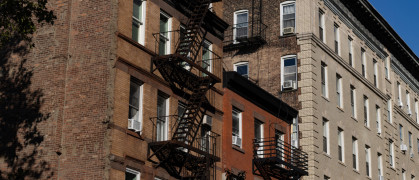 Apartment buildings on the Lower East Side of Manhahattan.