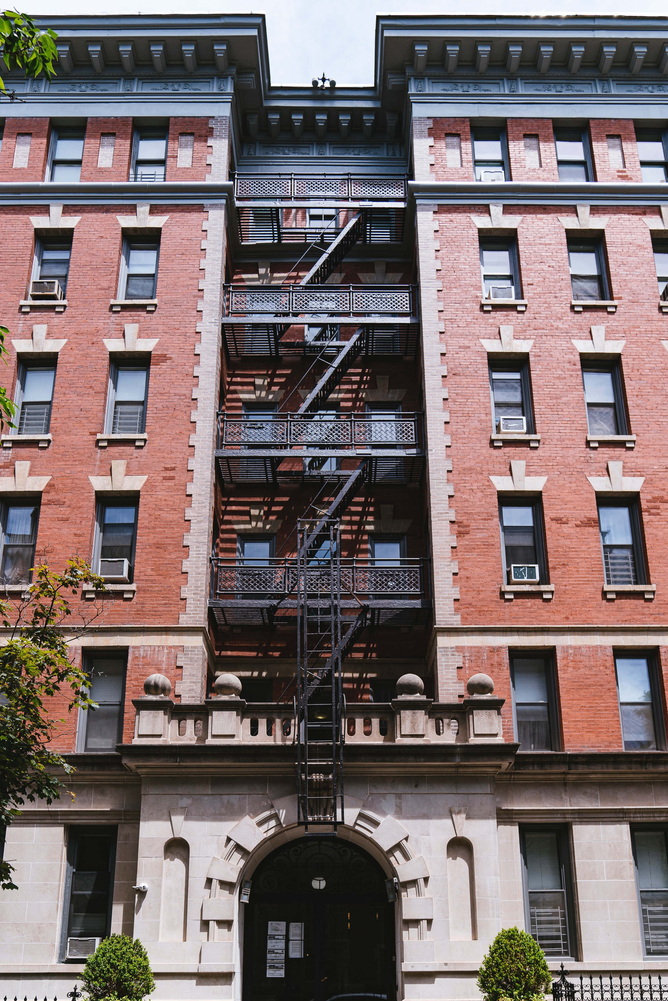 Brown and black concrete building